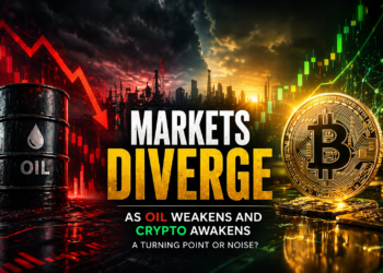 Markets Diverge as Oil Weakens and Crypto Awakens — A Turning Point or Noise?