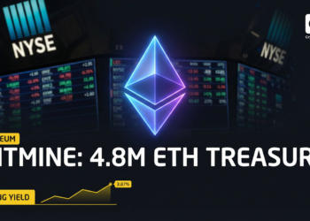 Bitmine's Ethereum Treasury Hits 4.8 Million ETH Ahead of NYSE Uplisting