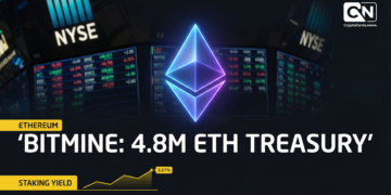 Bitmine's Ethereum Treasury Hits 4.8 Million ETH Ahead of NYSE Uplisting